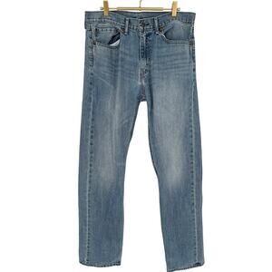 Levi's 505 Regular Fit Jeans Men's Size W34 L37 Light Wash Denim 100% Cotton